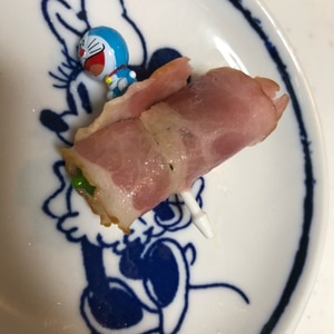 お弁当のおかずに　ししとうのベーコン巻き